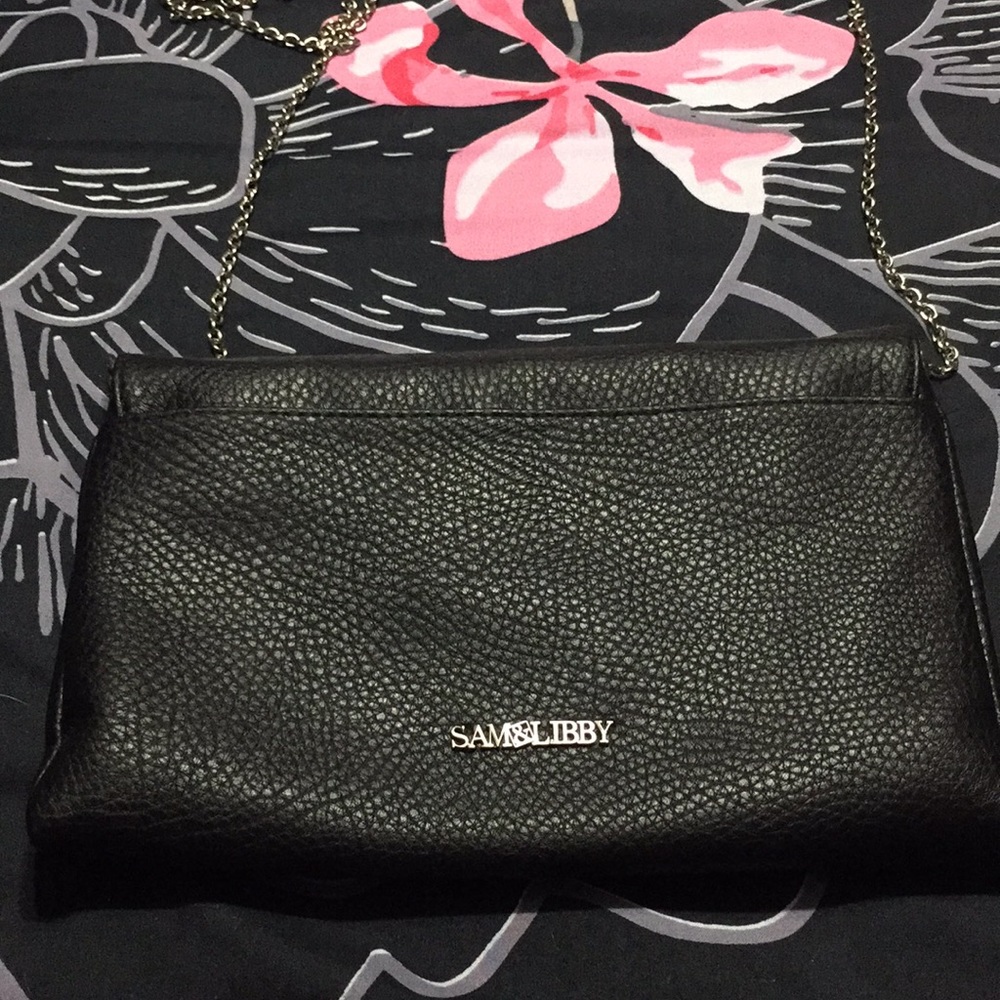 Sam & Libby crossbody bag black with silver strap